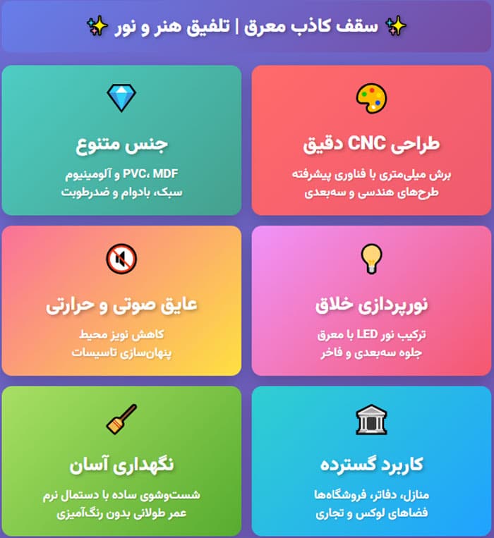 سقف کاذب معرق